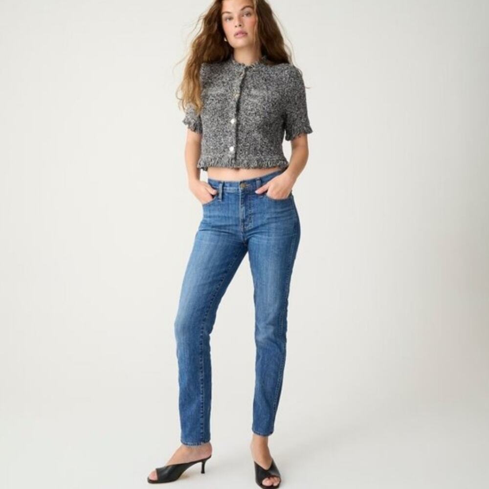 J. Crew 9" Vintage Slim Straight Leg Jean Perfecting Pockets - Blue NWT 23P